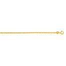 Solid 14k Gold Cable Oval Chain For Men and Women 