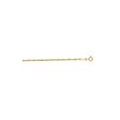 Solid 14k Gold Singapore Chain For Men and Women L