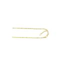 Solid 10k Gold Sparkle Adjustable Chain For Men an