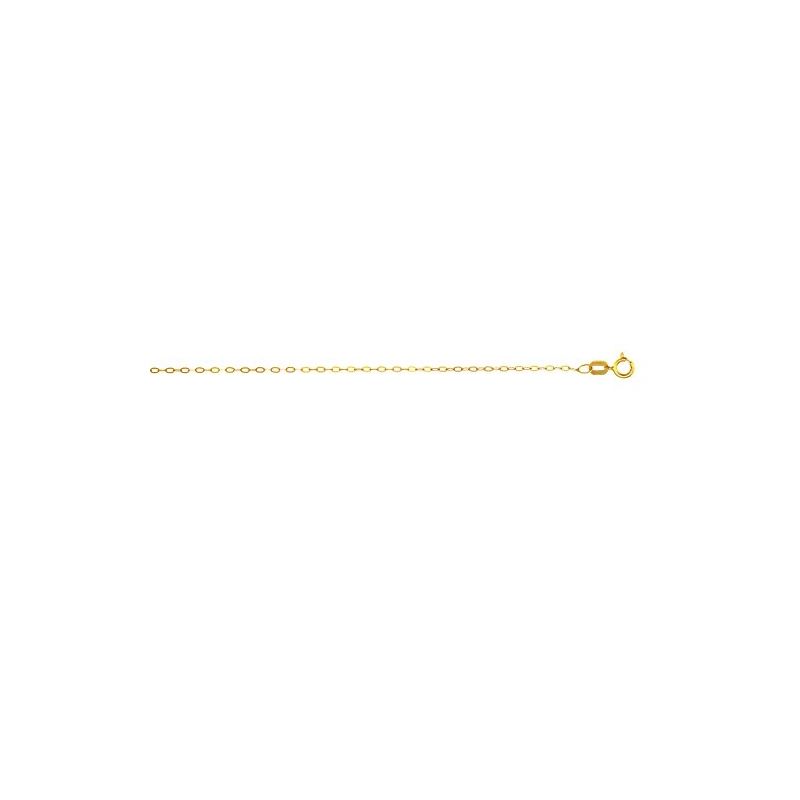 Solid 14k Gold Cable Oval Chain For Women LUXURMAN