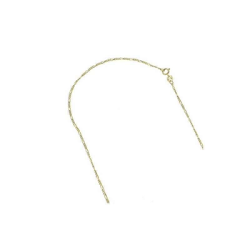 Solid 10k Gold Figaro Chain For Men and Women LUXU