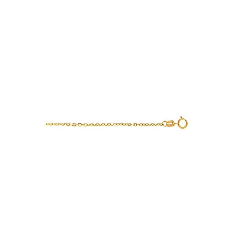 Solid 14k Gold Cable Piatto Chain For Women LUXURM