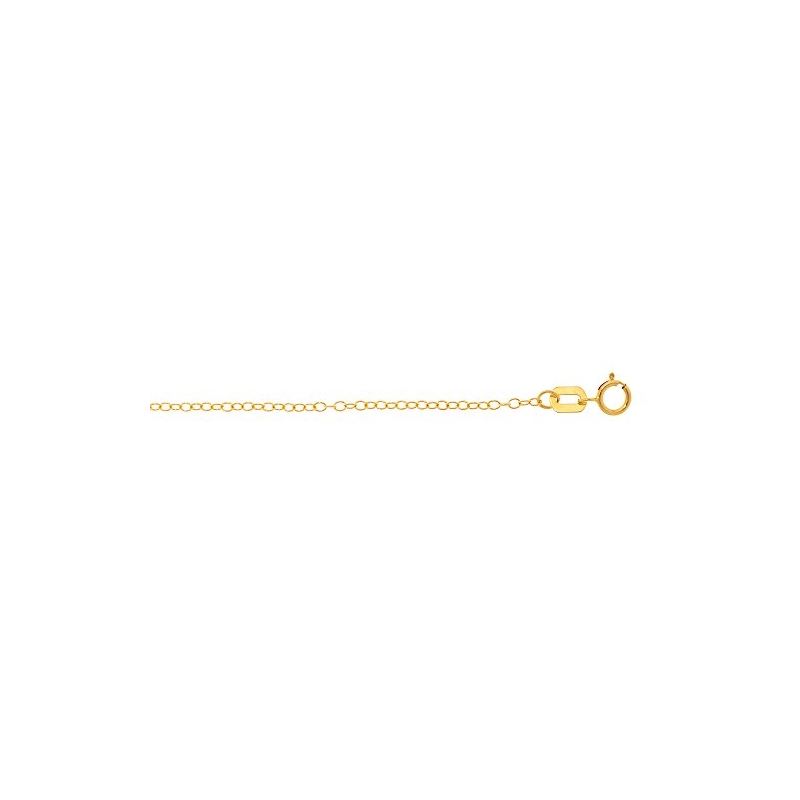 Solid 14k Gold Cable Round Chain For Women LUXURMA