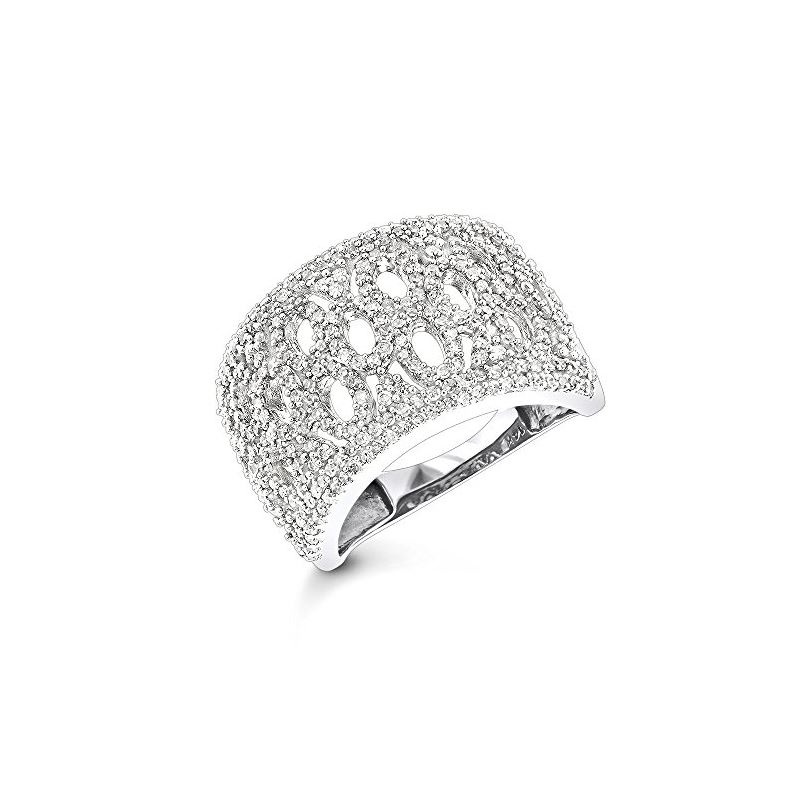 Diamond Fashion Rings: 14K White Gold Diamond Ring