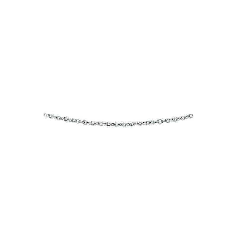 Solid 14k Gold Cable Textured Link Chain For Women