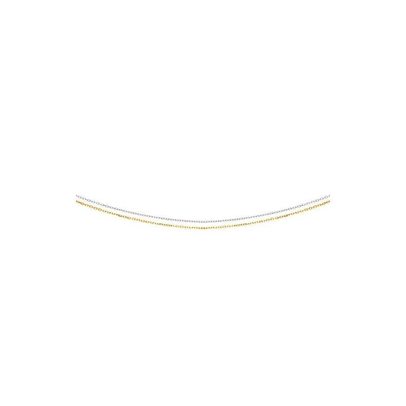 Solid 14k Gold Cable 2 Strand Chain For Women LUXU