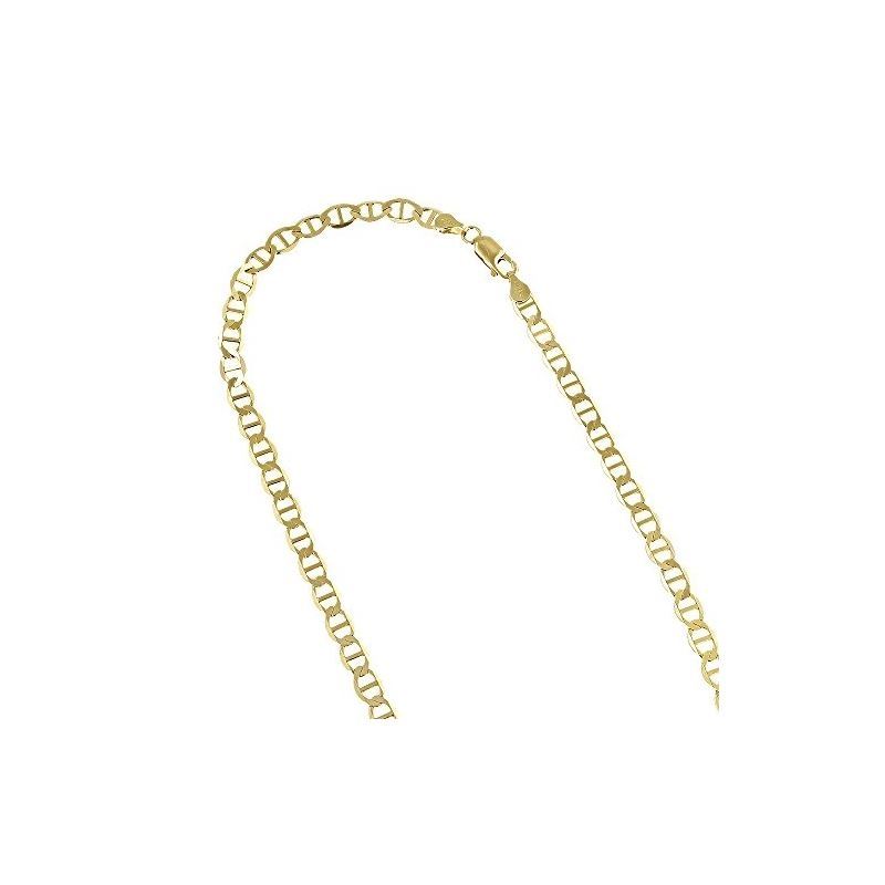 Solid 10k Gold Mariner Chain For Men and Women LUX