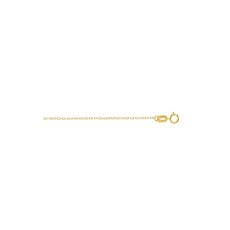 Solid 14k Gold Cable Round Chain For Women LUXURMA