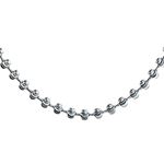 "14K WHITE Gold MOON CUT SOLID CHAIN - 30"" Long 3.00MM Wide 4"