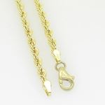 10K Yellow Gold rope chain GC3 4