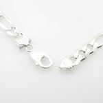 Silver Figaro link chain Necklace BDC76 4