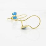 14K Yellow gold Butterfly hoop earrings for Children/Kids web73 4