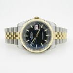 Rolex Datejust Black Index Dial Jubilee Bracelet Two Tone Mens Watch 4