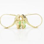 14K Yellow gold Butterfly chandelier earrings for Children/Kids web365 4
