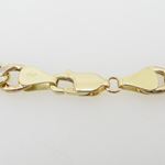 Mens 10k Yellow Gold diamond cut figaro cuban mariner link bracelet 8.5 inches long and 7mm wide 4