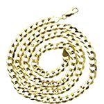 10K YELLOW Gold SOLID ITALY CUBAN Chain - 26 Inches Long 6.8MM Wide 2