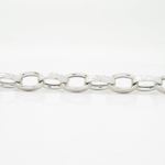 Mens Sterling silver White trace link bracelet 4