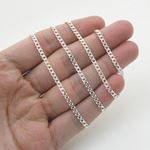 Silver Curb link chain Necklace BDC72 4
