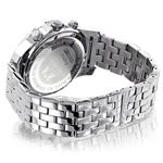 Luxurman Mens Diamond Watch 0.25ct Face Paved in Sparkling Stones Three Subdials 2