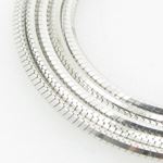 Ladies .925 Italian Sterling Silver Snake Link Chain Length - 16 inches Width - 1mm 2