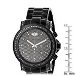 Mens Raptor Edition Black Genuine Diamond Watch 3ct Luxurman Oversized 4