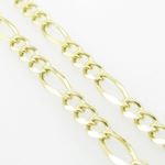Mens Yellow-Gold Figaro Link Chain Length - 22 inches Width - 5mm 4