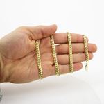 "Mens 10k Yellow Gold miami link chain 24"" 5MM LAGCMC2 24"" long and 5mm wide 4"