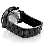 2 Carat Black Diamond Large Bezel Watch for Men by Luxurman Phantom Chronograph 2