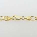 Mens 10k Yellow Gold figaro cuban mariner link bracelet 8 inches long and 5mm wide 4