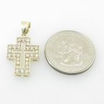 Unisex 10K Solid Yellow Gold hollow cross Length - 1.12 inches Width - 15mm 4