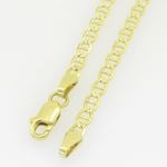 10K Yellow Gold diamond cut mariner chain GC76 4