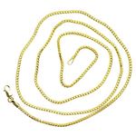 14K YELLOW Gold SOLID FRANCO Chain - 22 Inches Long 1.8MM Wide 2