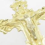 Mens 10k Yellow gold Jesus crucifix charm EGP6 2