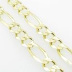 Mens Yellow-Gold Figaro Link Chain Length - 22 inches Width - 5.5mm 4
