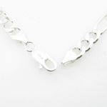 Silver Figaro link chain Necklace BDC80 4