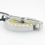 Unisex Genuine Leather Braided Crystal Necklace-2