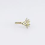 10k Yellow Gold Syntetic yellow gemstone ring ajr34 Size: 8 4