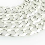 Mens White-Gold Cuban Link Chain Length - 20 inches Width - 4.5mm 2