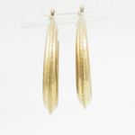 10k Yellow Gold earrings Mini moon hoop 1 AGBE42 2