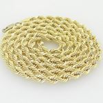 10K Yellow Gold rope chain GC8 2