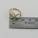 10K Yellow Gold womens wedding band engagement ring ASVJ29 4