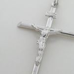 Jesus cut crucifix cross pendant SB37 48mm tall and 29mm wide 2