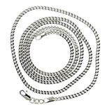 10K WHITE Gold HOLLOW FRANCO Chain - 22 Inches Long 2.1MM Wide 2
