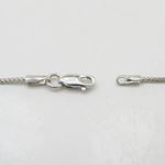 "14K White gold smooth cut franco link chain 16"" Long 1MM Wide MLC24 4"