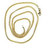 14K Diamond Cut Gold HOLLOW FRANCO Chain - 26 Inches Long 2.5MM Wide 2