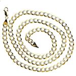 14K Diamond Cut Gold SOLID ITALY CUBAN Chain - 22 Inches Long 5.7MM Wide 2