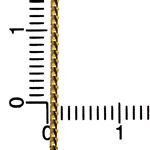 14K YELLOW Gold SOLID FRANCO Chain - 16 Inches Long 1.1MM Wide 4