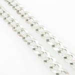 Mens White-Gold Cuban Link Chain Length - 20 inches Width - 4.5mm 4