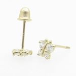 "14K Gold Earrings heart star flower dolphin penguin for Childeren