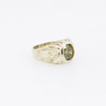 10k Yellow Gold Syntetic yellow gemstone ring ajjr84 Size: 2 4